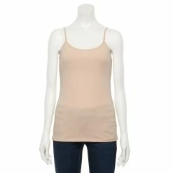 Women's Sonoma Goods For Life® Everyday Built-In Support Camisole -Sonoma Store 2433356 Blush Beige