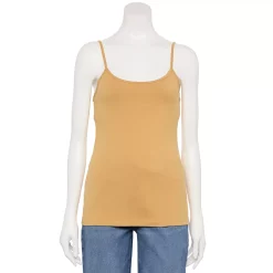 Women's Sonoma Goods For Life® Everyday Built-In Support Camisole -Sonoma Store 2433356 Camel Hyde