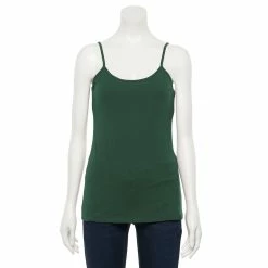 Women's Sonoma Goods For Life® Everyday Built-In Support Camisole -Sonoma Store 2433356 Indulgent Green