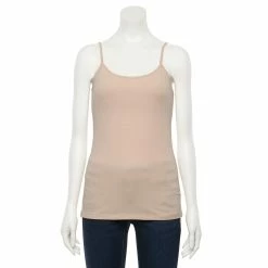Women's Sonoma Goods For Life® Everyday Built-In Support Camisole -Sonoma Store 2433356 Light Sand