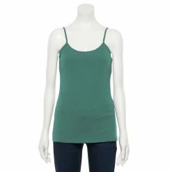 Women's Sonoma Goods For Life® Everyday Built-In Support Camisole -Sonoma Store 2433356 Light Sea Blue