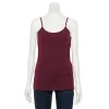 Women's Sonoma Goods For Life® Everyday Built-In Support Camisole -Sonoma Store 2433356 Maroon