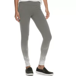 Women's Sonoma Goods For Life® Midrise Leggings -Sonoma Store 2946661 Gray Dye Effect