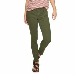 Women's Sonoma Goods For Life® Supersoft Stretch Midrise Skinny Jeans -Sonoma Store 2954787 Olive