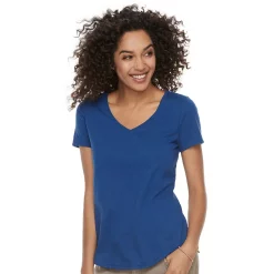 Petite Sonoma Goods For Life® Essential V-Neck Tee -Sonoma Store 3053848 Bennet Navy
