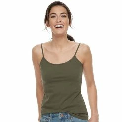 Women's Sonoma Goods For Life® Everyday Camisole -Sonoma Store 3223700 Olive Night