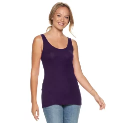 Women's Sonoma Goods For Life® Layering Tank -Sonoma Store 3381138 Acai Juice