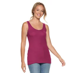 Women's Sonoma Goods For Life® Layering Tank -Sonoma Store 3381138 Dark Pink