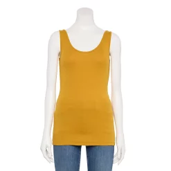 Women's Sonoma Goods For Life® Layering Tank -Sonoma Store 3381138 Gold