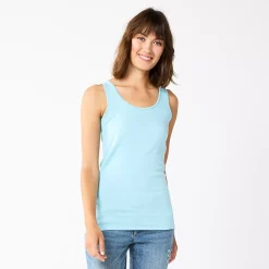 Women's Sonoma Goods For Life® Layering Tank -Sonoma Store 3381138 Light Sky Blue