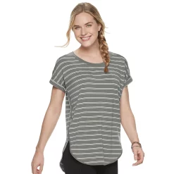 Women's Sonoma Goods For Life® Supersoft Dolman Tunic -Sonoma Store 3509904 Olive Stripe