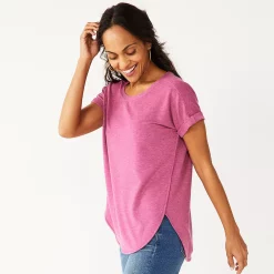 Women's Sonoma Goods For Life® Supersoft Dolman Tunic -Sonoma Store 3509904 Raspberry