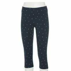 Women's Sonoma Goods For Life® Wide-Waist Capri Leggings -Sonoma Store 3584124 Blue Stars