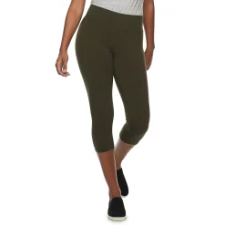 Women's Sonoma Goods For Life® Wide-Waist Capri Leggings -Sonoma Store 3584124 Pine Ridge