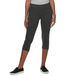 Women's Sonoma Goods For Life® Wide-Waist Capri Leggings -Sonoma Store 3584124 Slate Gray