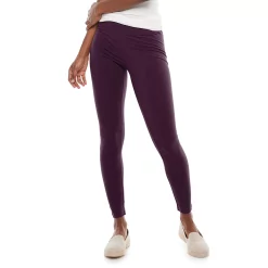 Petite Sonoma Goods For Life® Essential Leggings -Sonoma Store 3587570 Plum Skin