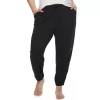 Plus Size Sonoma Goods For Life® Elastic Hem Essential Pajama Pants -Sonoma Store 3671959 Black