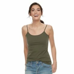 Petite Sonoma Goods For Life™ Everyday Camisole -Sonoma Store 3687455 Olive Night