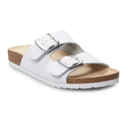 Sonoma Goods For Life® Artwork Women's Leather Sandals -Sonoma Store 3905129 White