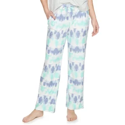 Women's Sonoma Goods For Life® Cozy Pajama Pants -Sonoma Store 4211999 Aqua Tie Dye