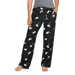 Women's Sonoma Goods For Life® Cozy Pajama Pants -Sonoma Store 4211999 Black Cat