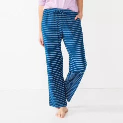 Women's Sonoma Goods For Life® Cozy Pajama Pants -Sonoma Store 4211999 Blue Snuggle Stripe
