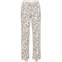 Women's Sonoma Goods For Life® Cozy Pajama Pants -Sonoma Store 4211999 Cream Animal