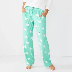 Women's Sonoma Goods For Life® Cozy Pajama Pants -Sonoma Store 4211999 Mint Sheepish