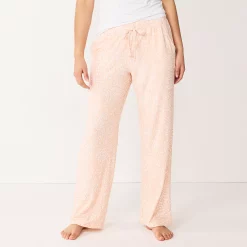 Women's Sonoma Goods For Life® Cozy Pajama Pants -Sonoma Store 4211999 Peach Animal