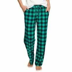 Women's Sonoma Goods For Life® Cozy Pajama Pants -Sonoma Store 4211999 Teal Mini Buffalo
