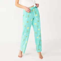 Women's Sonoma Goods For Life® Cozy Pajama Pants -Sonoma Store 4211999 Turquoise Summer