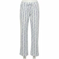 Women's Sonoma Goods For Life® Cozy Pajama Pants -Sonoma Store 4211999 White Stripe