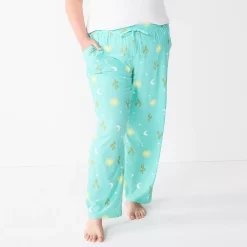 Plus Size Sonoma Goods For Life® Knit Pajama Pants -Sonoma Store 4212360 Turquoise Summer