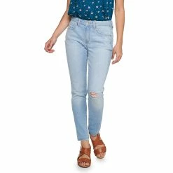 Women's Sonoma Goods For Life® Curvy High-Waisted Skinny Jeans -Sonoma Store 4342530 Meadowlark