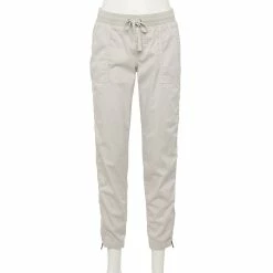 Women's Sonoma Goods For Life® Zipper-Hem Elastic-Waist Utility Jogger Pants -Sonoma Store 4530070 Almond