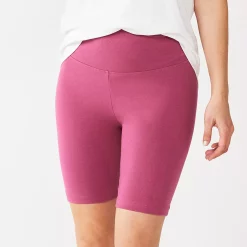 Women's Sonoma Goods For Life® High-Waist Bike Shorts -Sonoma Store 4910074 Mauve