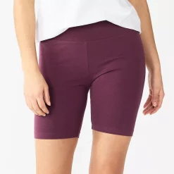 Women's Sonoma Goods For Life® High-Waist Bike Shorts -Sonoma Store 4910074 Plum Prune