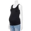 Maternity Sonoma Goods For Life® Seamless Tank -Sonoma Store 4938095 Pitch Black