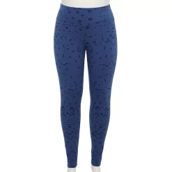 Plus Size Sonoma Goods For Life® Midrise Leggings -Sonoma Store 4966829 Navy Geo Floral
