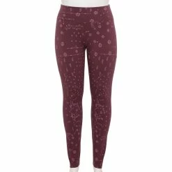 Plus Size Sonoma Goods For Life® Midrise Leggings -Sonoma Store 4966829 Plum Geo Floral