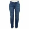 Plus Size Sonoma Goods For Life® Premium Elastic-Waist Midrise Straight-Leg Jeans -Sonoma Store 4988856 Hartson