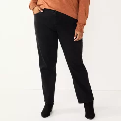 Plus Size Sonoma Goods For Life® Premium Mid-Rise Curvy Straight-Leg Jeans -Sonoma Store 4989903 Park