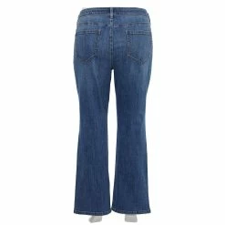 Plus Size Sonoma Goods For Life® Elastic-Waist Curvy Mid-Rise Bootcut Jeans -Sonoma Store 4990173 ALT