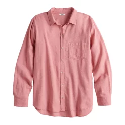 Women's Sonoma Goods For Life® Essential Everyday Button-Down Shirt -Sonoma Store 4991213 ALT5