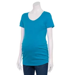 Maternity Sonoma Goods For Life® Essential Scoopneck Tee -Sonoma Store 4998304 Blue