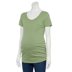 Maternity Sonoma Goods For Life® Essential Scoopneck Tee -Sonoma Store 4998304 Green