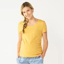 Maternity Sonoma Goods For Life® Essential Scoopneck Tee -Sonoma Store 4998304 Yellow