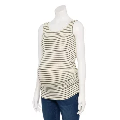 Maternity Sonoma Goods For Life® Essential Tank -Sonoma Store 5010254 Black And White Stripe