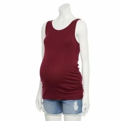 Maternity Sonoma Goods For Life® Essential Tank -Sonoma Store 5010254 Burgundy