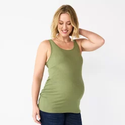 Maternity Sonoma Goods For Life® Essential Tank -Sonoma Store 5010254 Olive